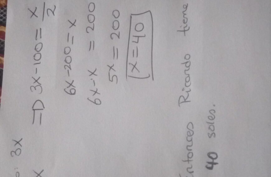 ¿Cuánto dinero tiene Pablo si Ricardo tiene tres veces más dinero que él?